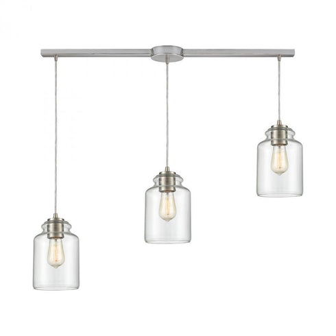 Elk Josie 3 Light Linear Mini Pendant Fixture In Model: 85213/3L