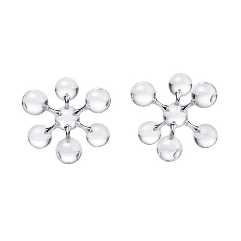 Elk Jumble Jacks Bookends In Clear And Chrome Model: 2225-015/S2