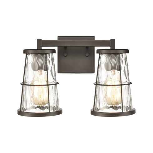 Elk Kendrix 2 Light Vanity Light In Oil Rubbed Model: 57312/2