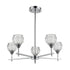 Elk Kersey 5 Light Chandelier In Polished Chrome Model: 10828/5