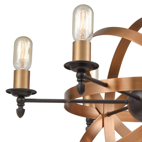 Elk Kingston 6 Light Chandelier In Oil Rubbed Model: 21136/6