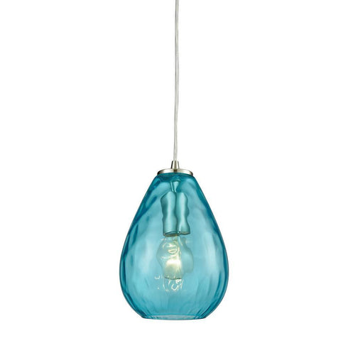 Elk Lagoon 1 Light Mini Pendant In Satin Nickel Model: 10770/1
