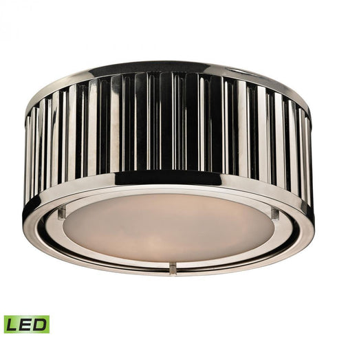 Elk Linden Manor Linden Collection 2 Light Flush Mount In Model: 46100/2-LED