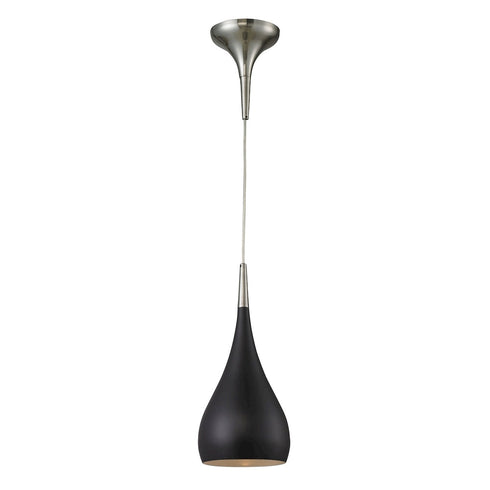 Elk Lindsey 1 Light Mini Pendant In Satin Nickel Model: 31341/1OB