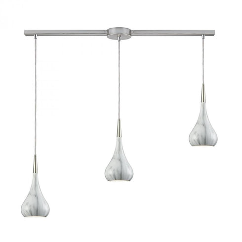 Elk Lindsey 3 Light Linear Mini Pendant Fixture Model: 31340/3L-MB