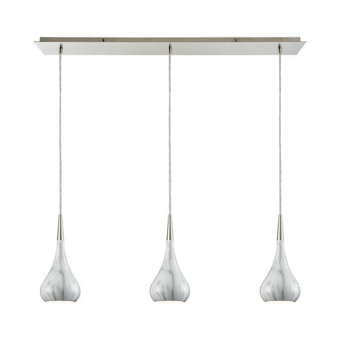Elk Lindsey 3 Light Linear Mini Pendant Fixture Model: 31340/3LP-MB