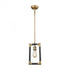 Elk Lisbon 1 Light Mini Pendant In Classic Brass Model: 69213/1