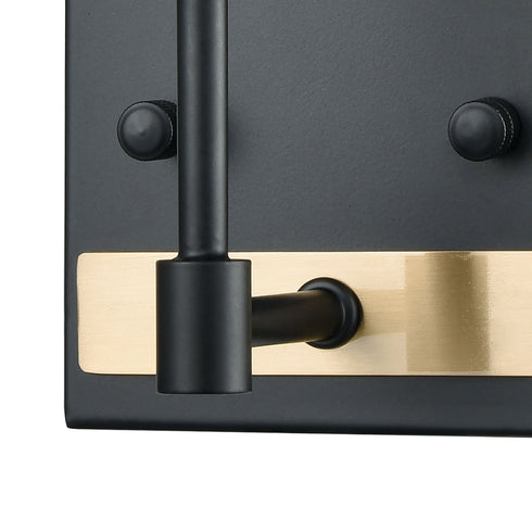 Elk livington Livingston 1 Light Vanity Lamp In Matte Black Model: 15273/1