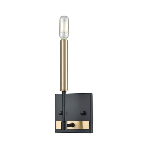 Elk livington Livingston 1 Light Vanity Lamp In Matte Black Model: 15273/1