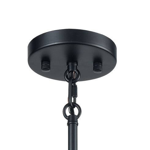 Elk livington Livingston 10 Light Chandelier In Matte Black Model: 15277/10