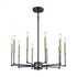 Elk livington Livingston 10 Light Chandelier In Matte Black Model: 15277/10