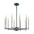 Elk livington Livingston 10 Light Chandelier In Matte Black Model: 15277/10