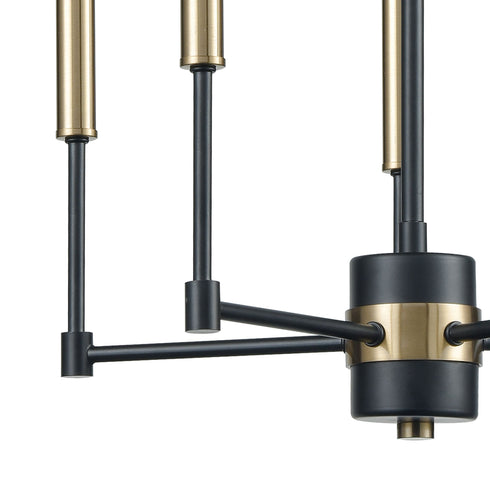 Elk livington Livingston 5 Light Chandelier In Matte Black Model: 15276/5