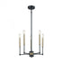 Elk livington Livingston 5 Light Chandelier In Matte Black Model: 15276/5