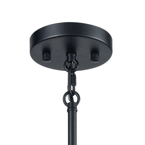 Elk livington Livingston 5 Light Chandelier In Matte Black Model: 15276/5
