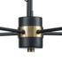 Elk livington Livingston 5 Light Chandelier In Matte Black Model: 15276/5