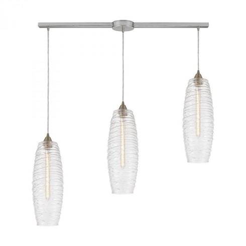 Elk Liz 3 Light Linear Mini Pendant Fixture In Model: 21192/3L