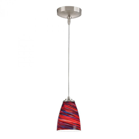Elk Low Voltage 1 Light Mini Pendant In Brushed Model: PF1000/1-MR16-BN-RT