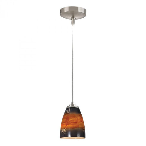 Elk Low Voltage 1 Light Mini Pendant In Brushed Model: PF1000/1-MR16-BN-US