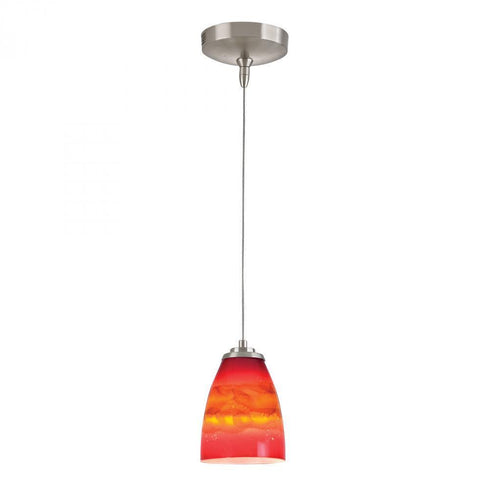 Elk Low Voltage 1 Light Mini Pendant In Brushed Model: PF1000/1-MR16-BN-VS