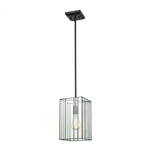 Elk Lucian 1 Light Mini Pendant In Oil Rubbed Model: 72195/1