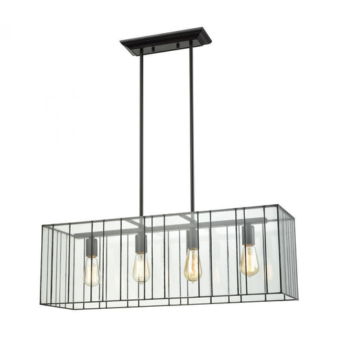 Elk Lucian 4 Light Chandelier In Oil Rubbed Model: 72196/4