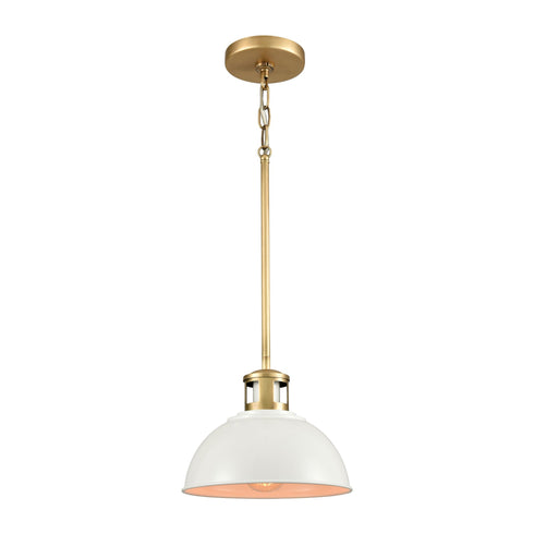 Elk Lyndon 1 Light Mini Pendant In Brass With Model: 89017/1