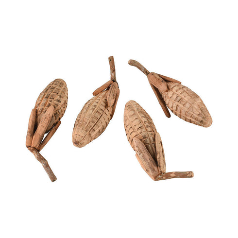 Elk Maizeing Carved Wood Maize (set Of 4) Model: 2181-064/S4