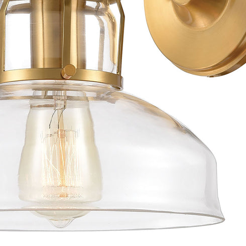 Elk Manhattan Boutique 1 Light Sconce In Brushed Model: 46570/1