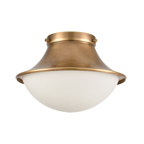 Elk Matterhorn 1 Light Flush Mount In Natural Model: 89125/1