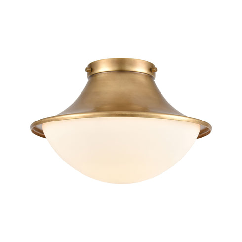 Elk Matterhorn 1 Light Flush Mount In Natural Model: 89126/1