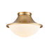 Elk Matterhorn 1 Light Flush Mount In Natural Model: 89126/1