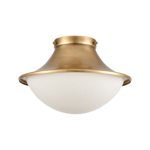 Elk Matterhorn 1 Light Flush Mount In Natural Model: 89126/1