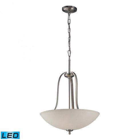 Elk Mayfield 3 Light Pendant In Brushed Nickel Model: 17142/3-LED