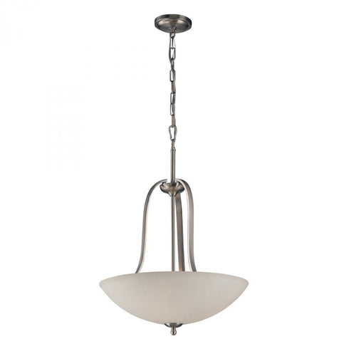 Elk Mayfield 3 Light Pendant In Brushed Nickel Model: 17142/3