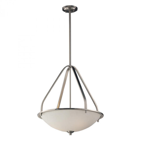 Elk Mayfield 3 Light Pendant In Brushed Nickel Model: 17144/3