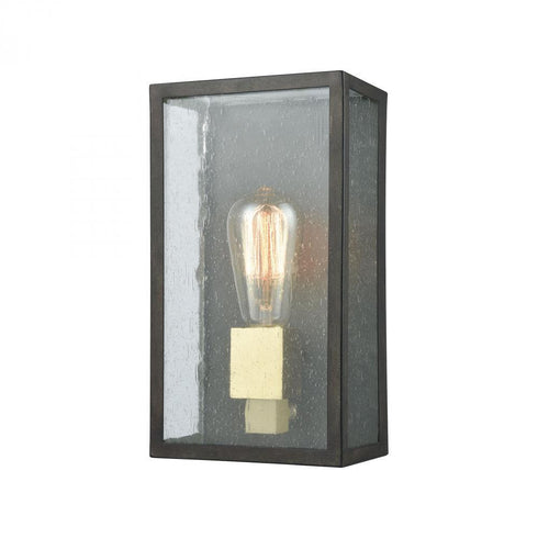 Elk Mckenzie 1 Light Outdoor Sconce In Blackened Model: 47120/1