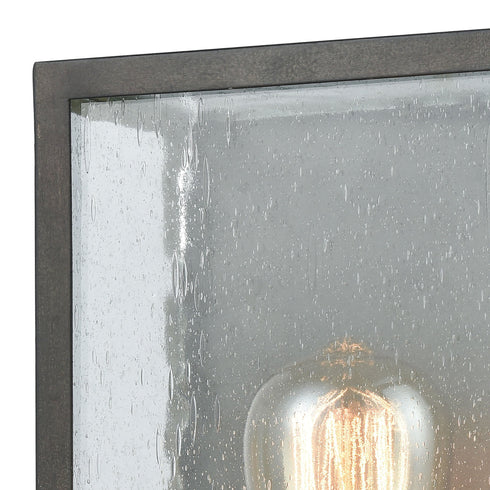 Elk Mckenzie 1 Light Outdoor Sconce In Blackened Model: 47120/1