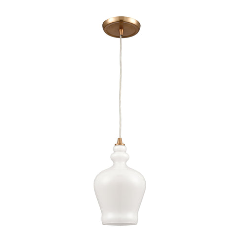 Elk Menlow Park 1 Light Mini Pendant In Satin Model: 60076-1