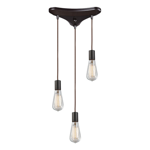 Elk Menlow Park 3 Light Triangular Pendant Model: 60046-3