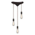 Elk Menlow Park 3 Light Triangular Pendant Model: 60046-3