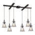 Elk Menlow Park 6 Light H Bar Pendant Fixture In Model: 60042-6