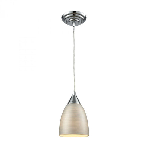 Elk Merida 1 Light Mini Pendant In Chrome With Model: 56530/1-LA