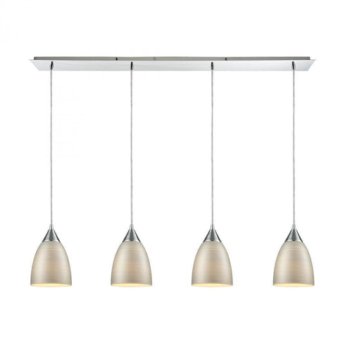 Elk Merida 4 Light Linear Pendant Fixture In Model: 56530/4LP
