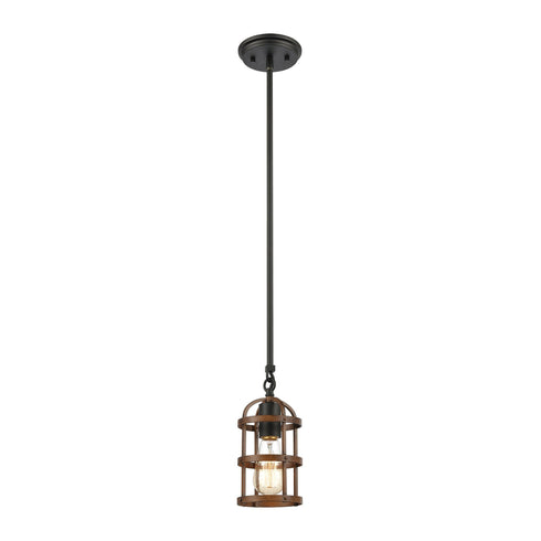 Elk Millville 1 Light Mini Pendant In Oil Rubbed Model: 15481/1