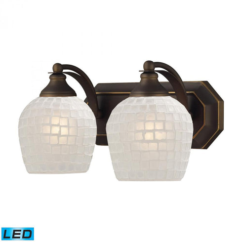Elk Mix And Match Vanity Vanity Light Model: 570-2B-WHT-LED