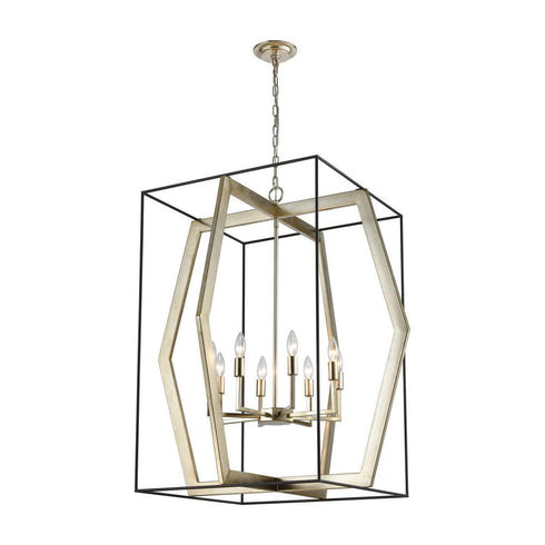 Elk Mixed Geometries 8 Light Chandelier Model: 1141-103