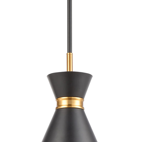 Elk Modley 1 Light Mini Pendant In Matte Black Model: 46503/1