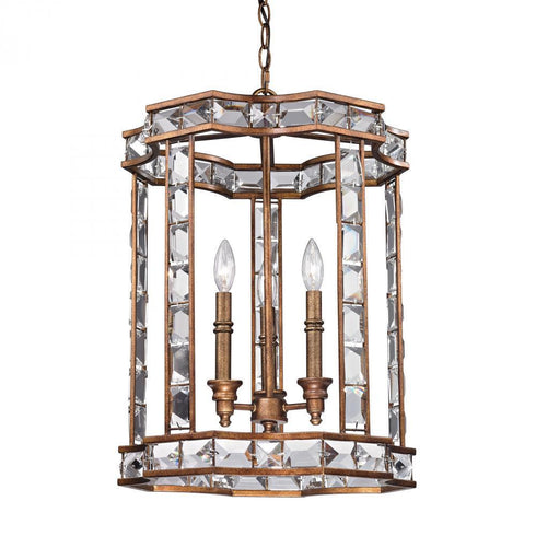Elk Montclare 3 Light Chandelier In Mocha Model: 46066/3
