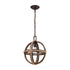 Elk Natural Rope 1 Light Mini Pendant In Oil Model: 63063-1